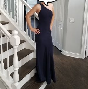 Cinq a sept one shoulder gown